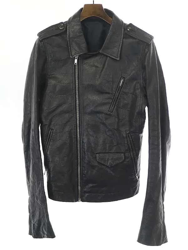Rick Owens リックオウエンス STOOGES BIKER JKT ラムレザーバイカージャケット