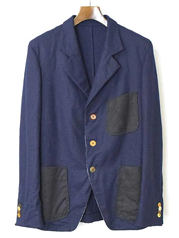The crooked Tailor ザクルーキッドテーラー KUZURI KEORI DOMINX パッチポケットアンコンテーラードジャケット