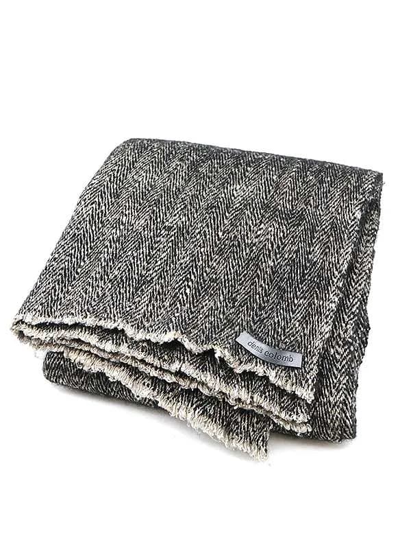 denis colomb デニス コロン ISE scarf ヤクウールシルクヘリンボーン柄ストール