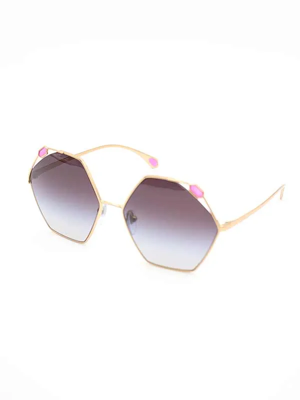 BVLGARI ブルガリ 6160 ヘキサンゴンフレームサングラス