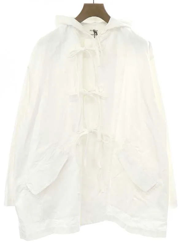 POSTELEGANT ポステレガント 20AW SLUB COTTON POPLIN KNOT SNOW PARKA フーデッドパーカー