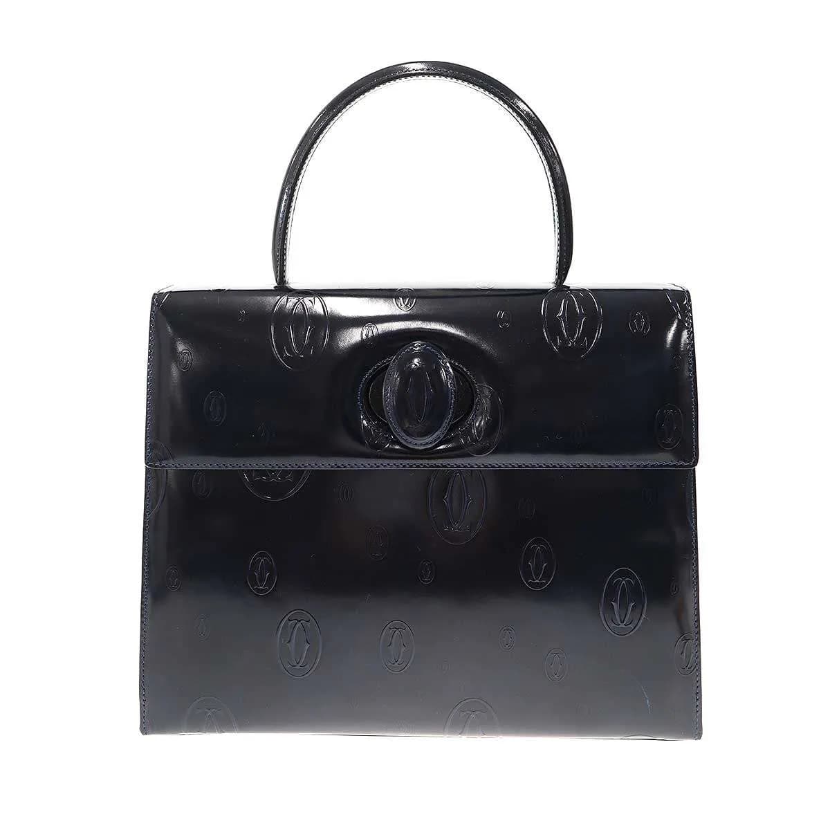 Cartier カルティエ ハッピーバースデー ターンロックハンドバッグ
