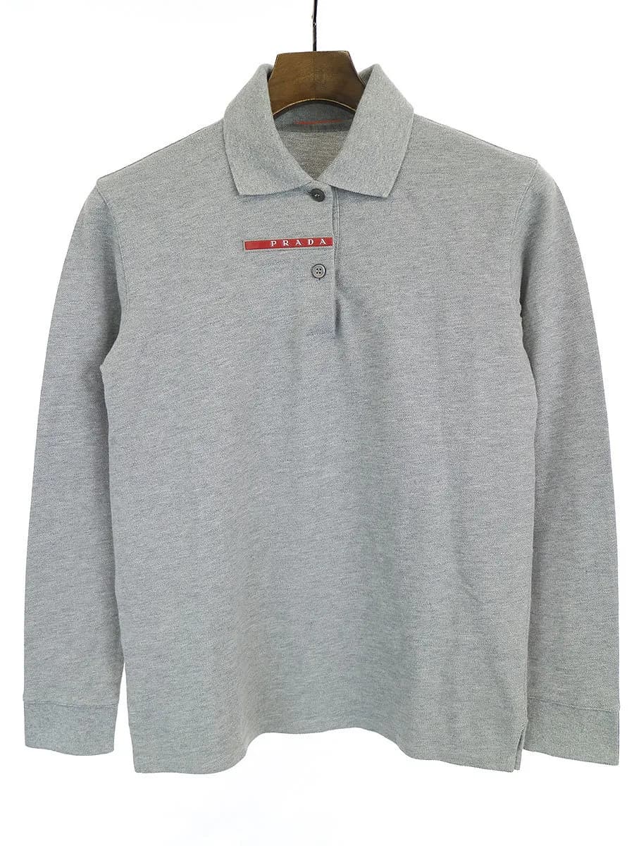 PRADA PRADA SPORT カノコロングスリーブポロシャツ