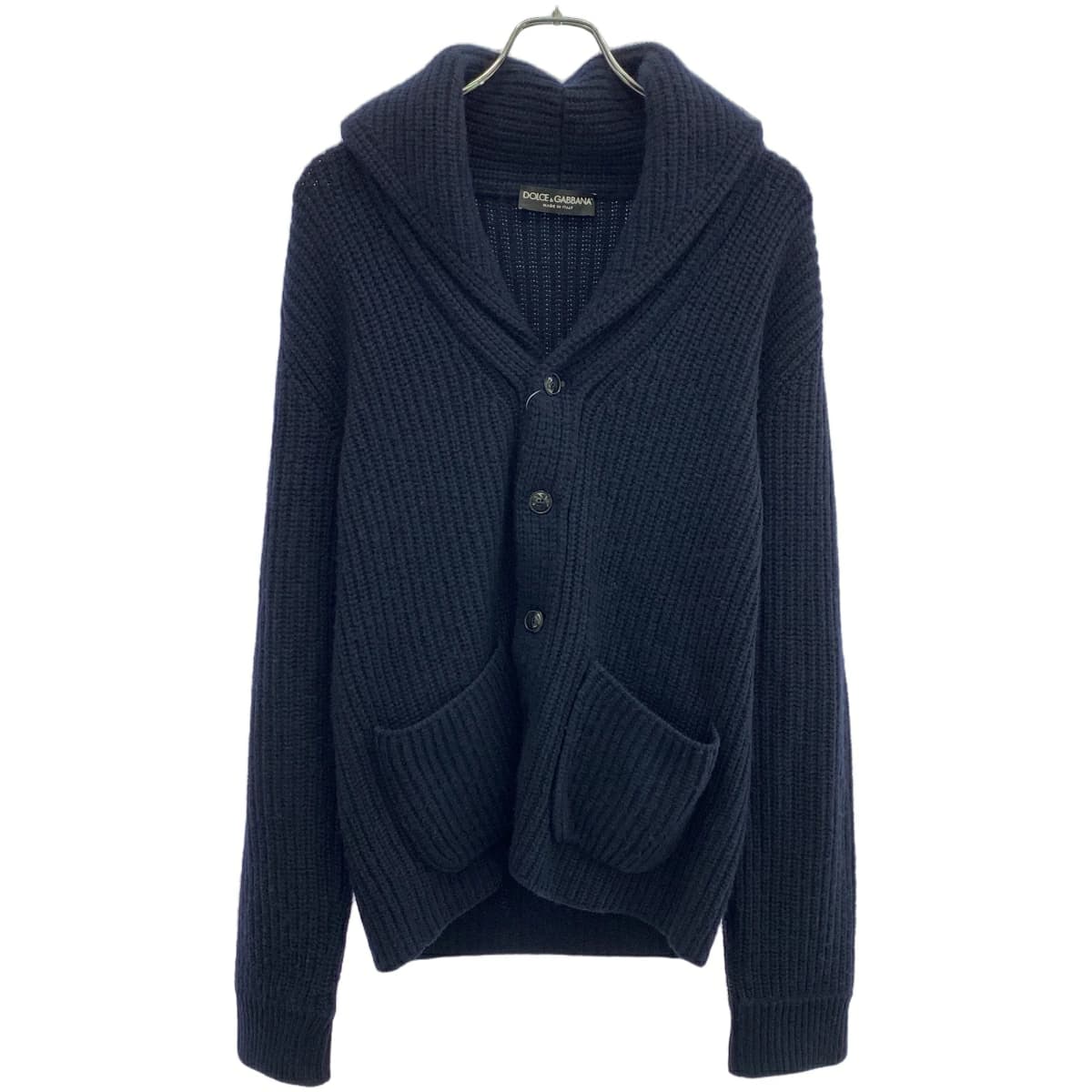 DOLCE&GABBANA ドルチェ&ガッバーナ ショールカラーカシミヤニットカーディガン GPC06K F64EC