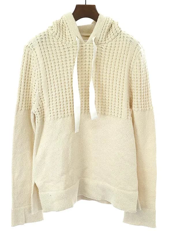 JIL SANDER ジルサンダープラス 23SS コットンウール チャンキーニットパーカー