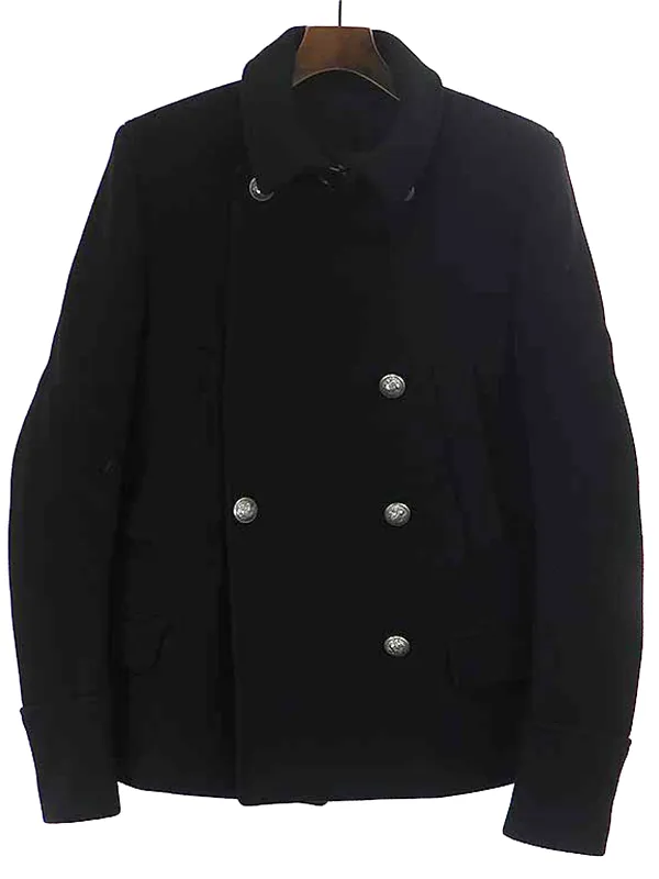 BALMAIN HOMME バルマン オム 13AW メタルボタンウールメルトンPコート