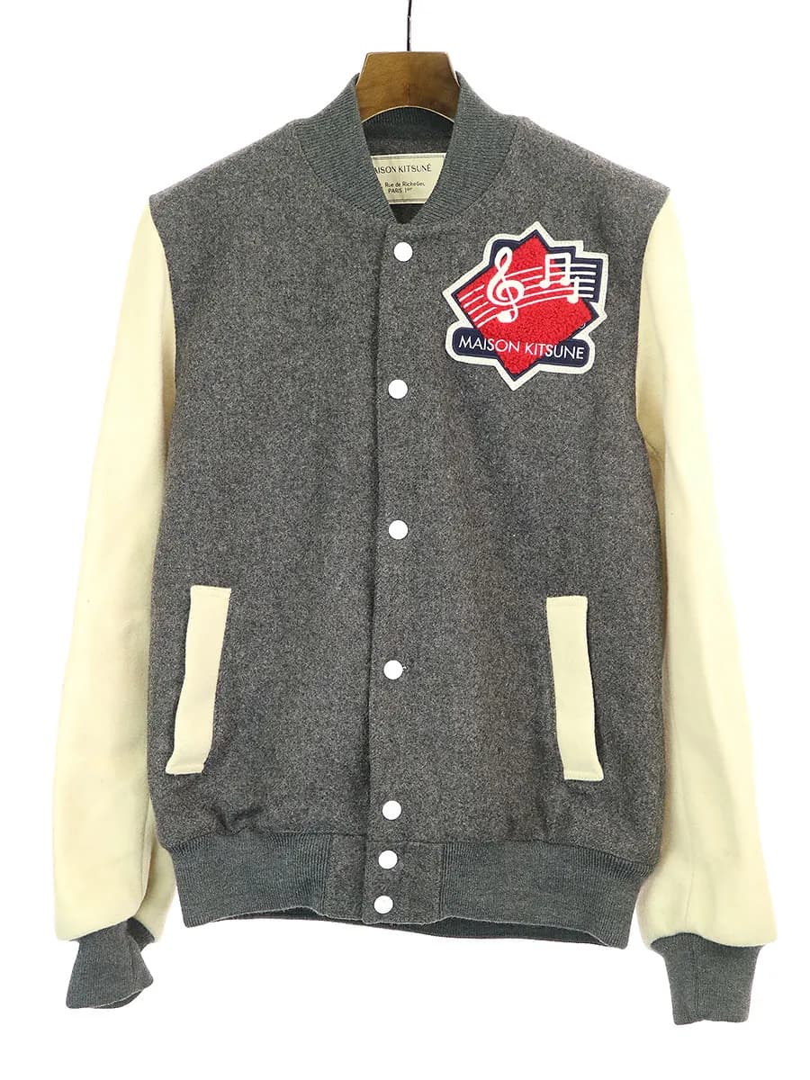MAISON KITSUNE メゾン キツネ 14AW ウールスタジャン