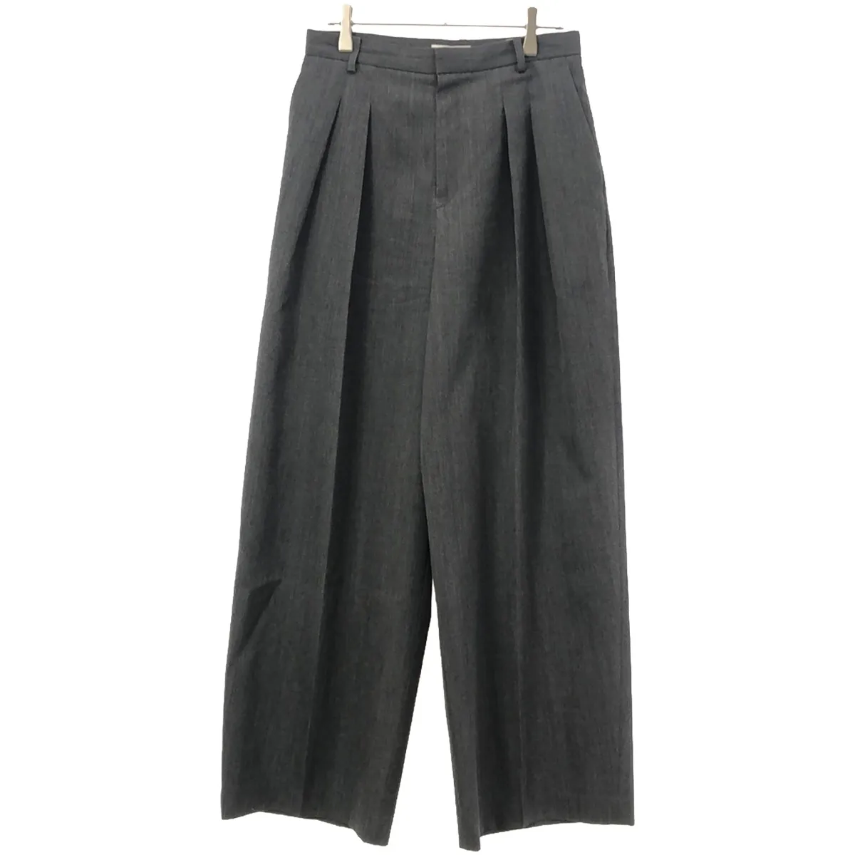 Aton エイトン WOOL GABARDINE WIDE PANTS ウールギャバジンワイドパンツ