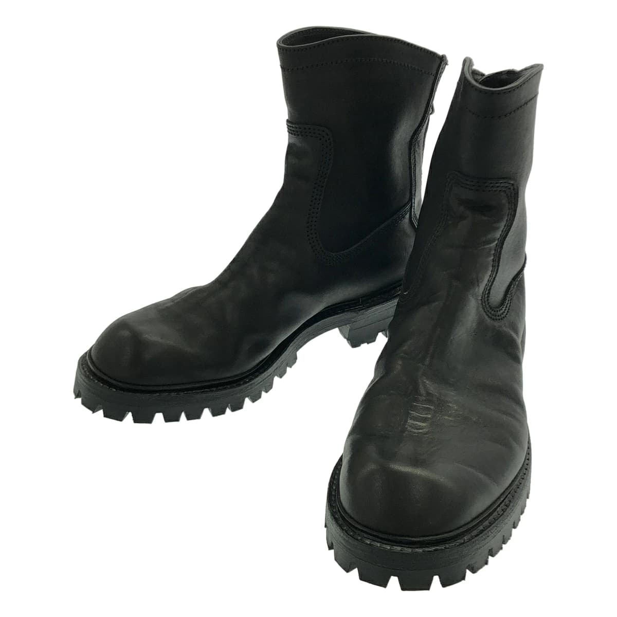 JULIUS ユリウス 23AW PERMANENT バックジップレザーブーツ 839FWM1