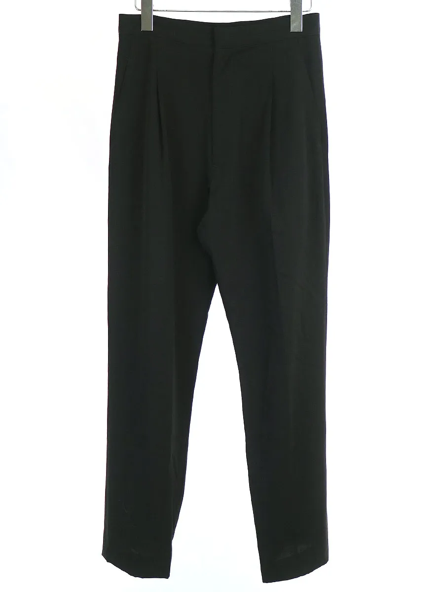 Yohji Yamamoto ヨウジヤマモト ファム 05SS ウールギャバジンタックパンツ
