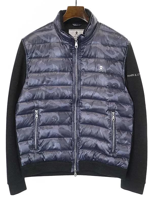 MARK&LONA マークアンドロナ 15AW カモフラスカルスリーブ切替ダウンジャケット