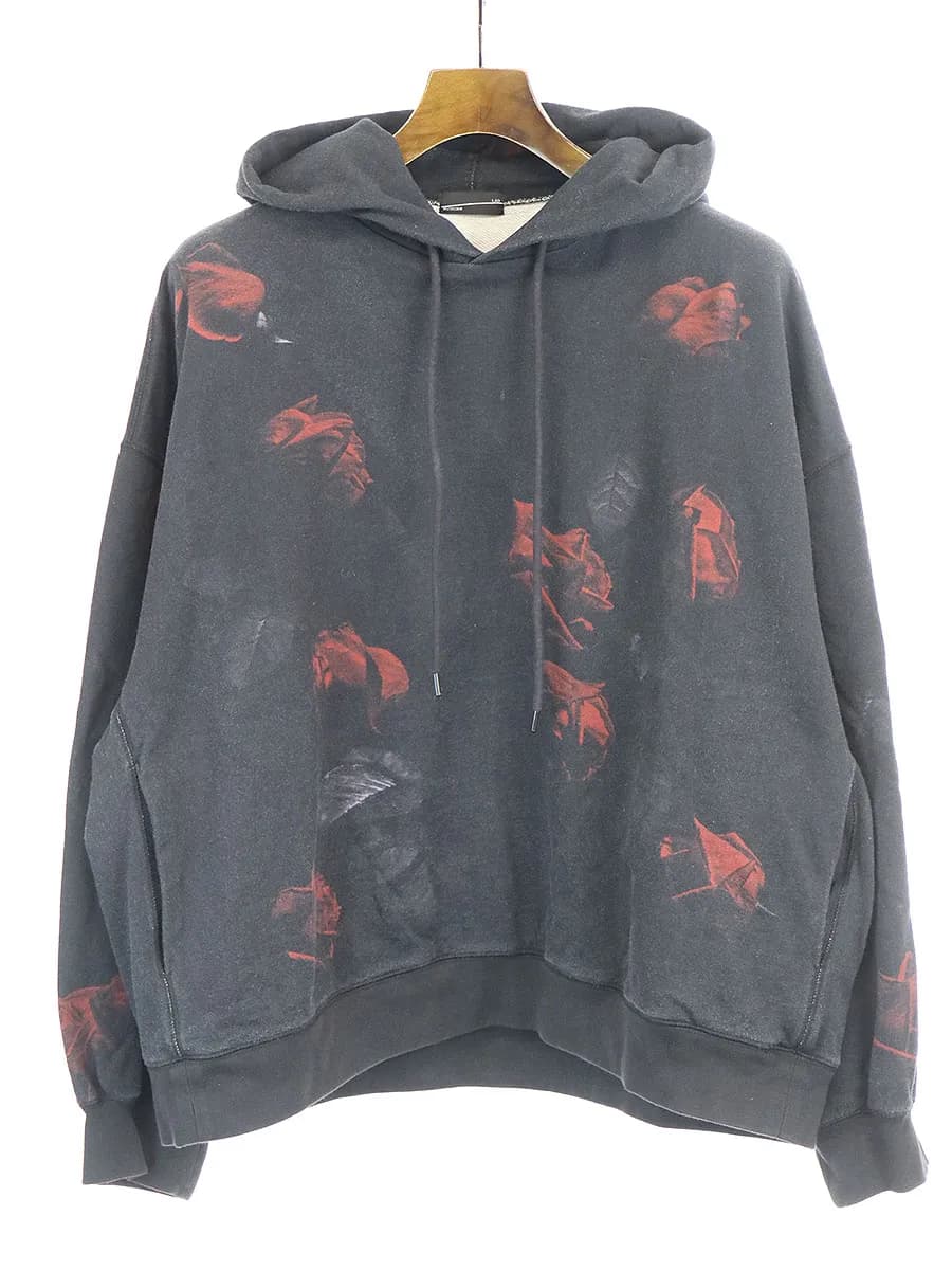 LAD MUSICIAN ラッドミュージシャン 18AW スーパービッグローズプリントパーカー