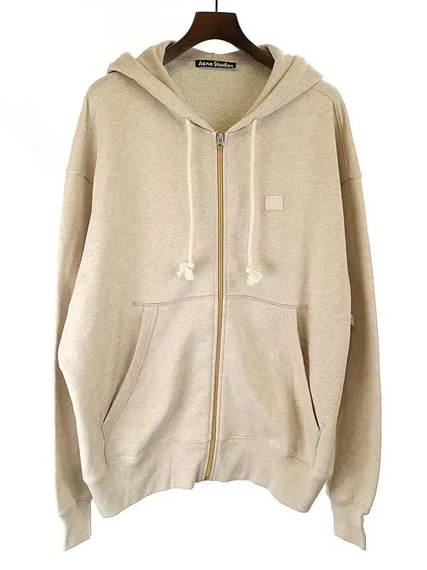 Acne Studios アクネストゥディオズ 21AW ワッペンジップアップスウェットパーカー