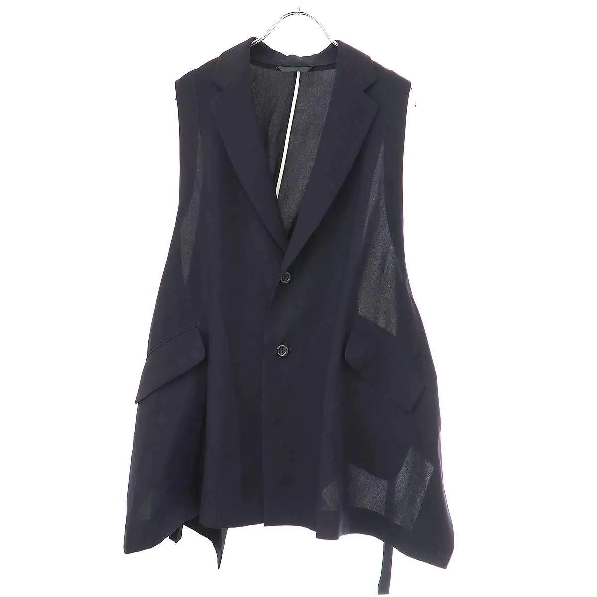 Ujoh ウジョー 25SS Side Eyelet Vest ノースリーブジャケット ベスト