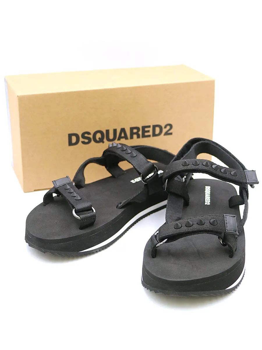 DSQUARED2 ディースクエアード メタルスタッズラバーサンダル