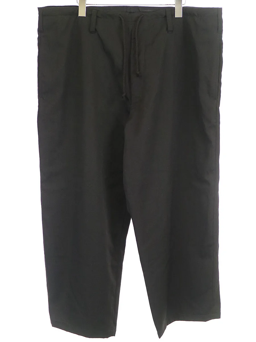 Yohji Yamamoto ヨウジヤマモト プール オム 19SS ウールギャバジンイージーワイドパンツ