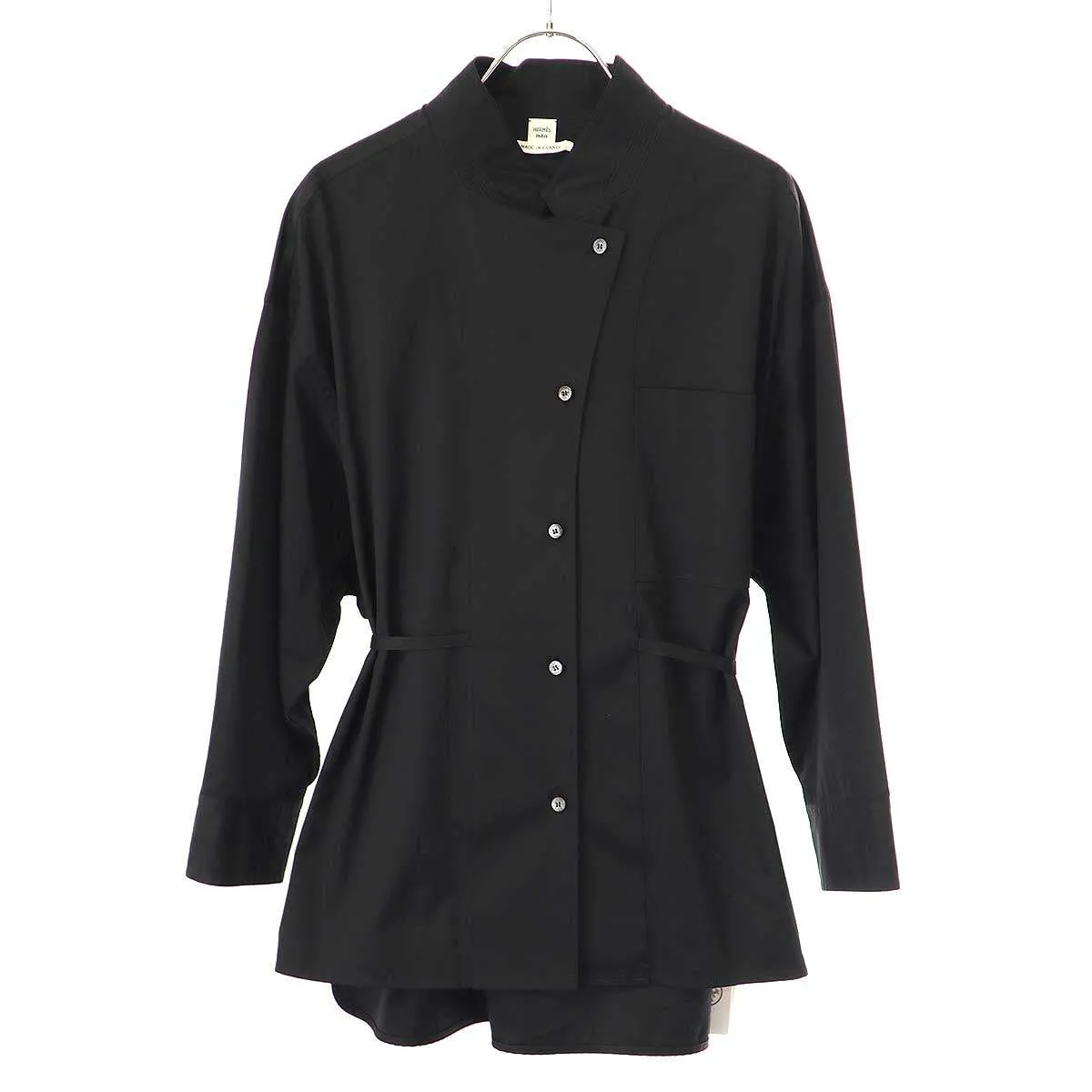 HERMES エルメス 23AW コットンリボンデザインブラウスシャツ 3H0601DV
