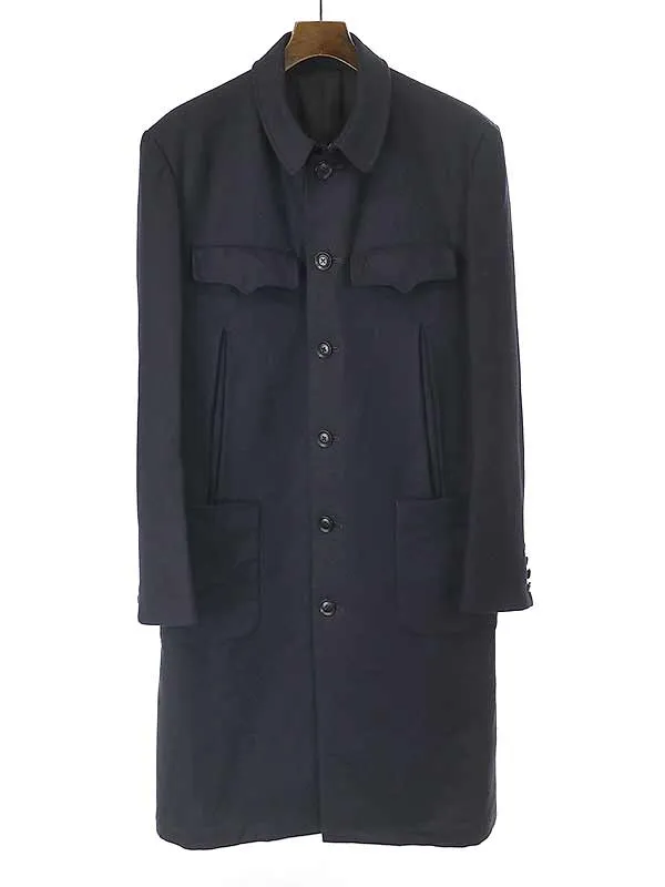 Y's ワイズ バングオン 20AW No.54 フランネルウールロングコート