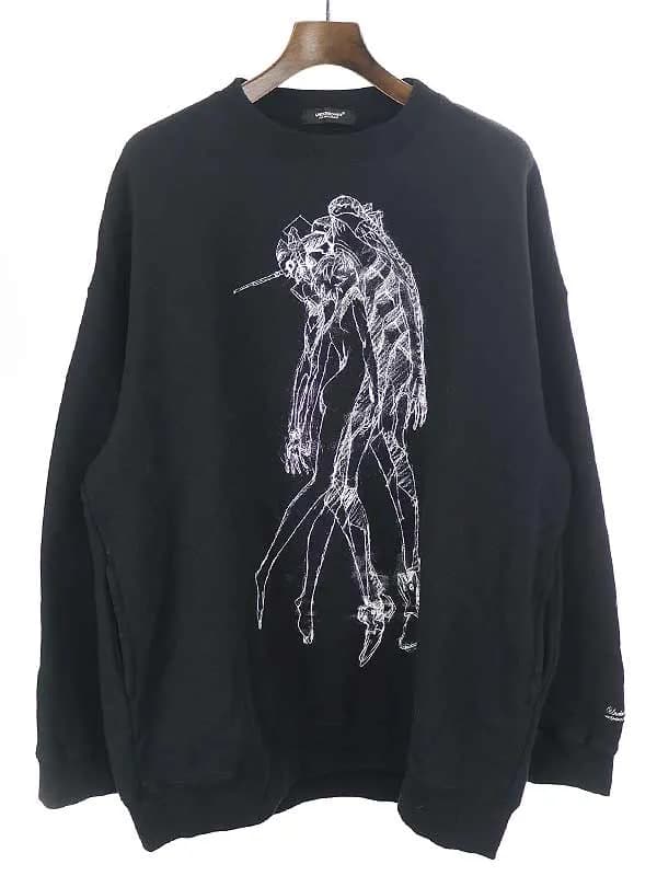 UNDERCOVER アンダーカバー×エヴァンゲリオン 21AW BIGSWEAT REI/EVA01 プルオーバースウェットトレーナー