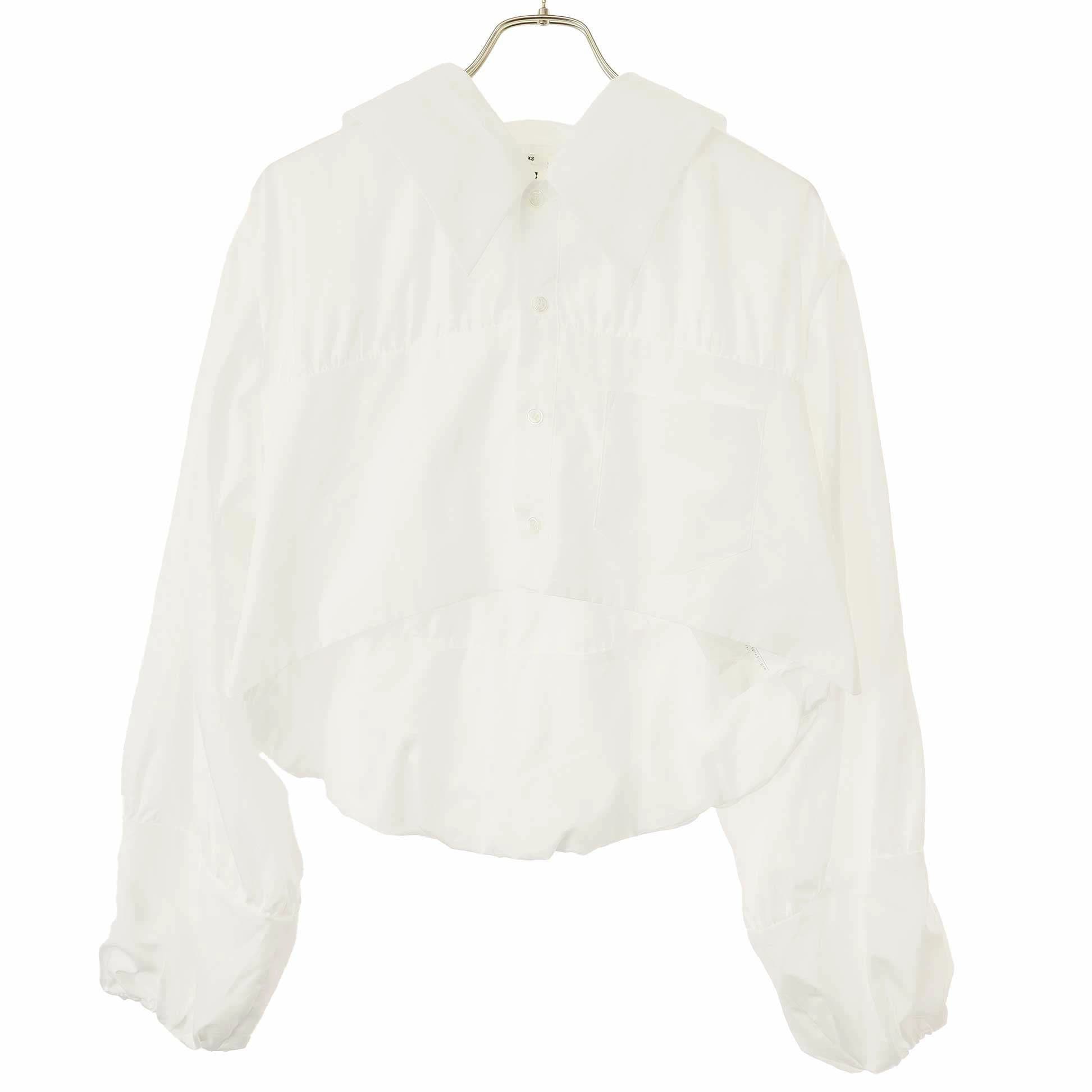 noir kei ninomiya ノワール ケイ ニノミヤ 25SS 綿ブロードフーディーブラウス