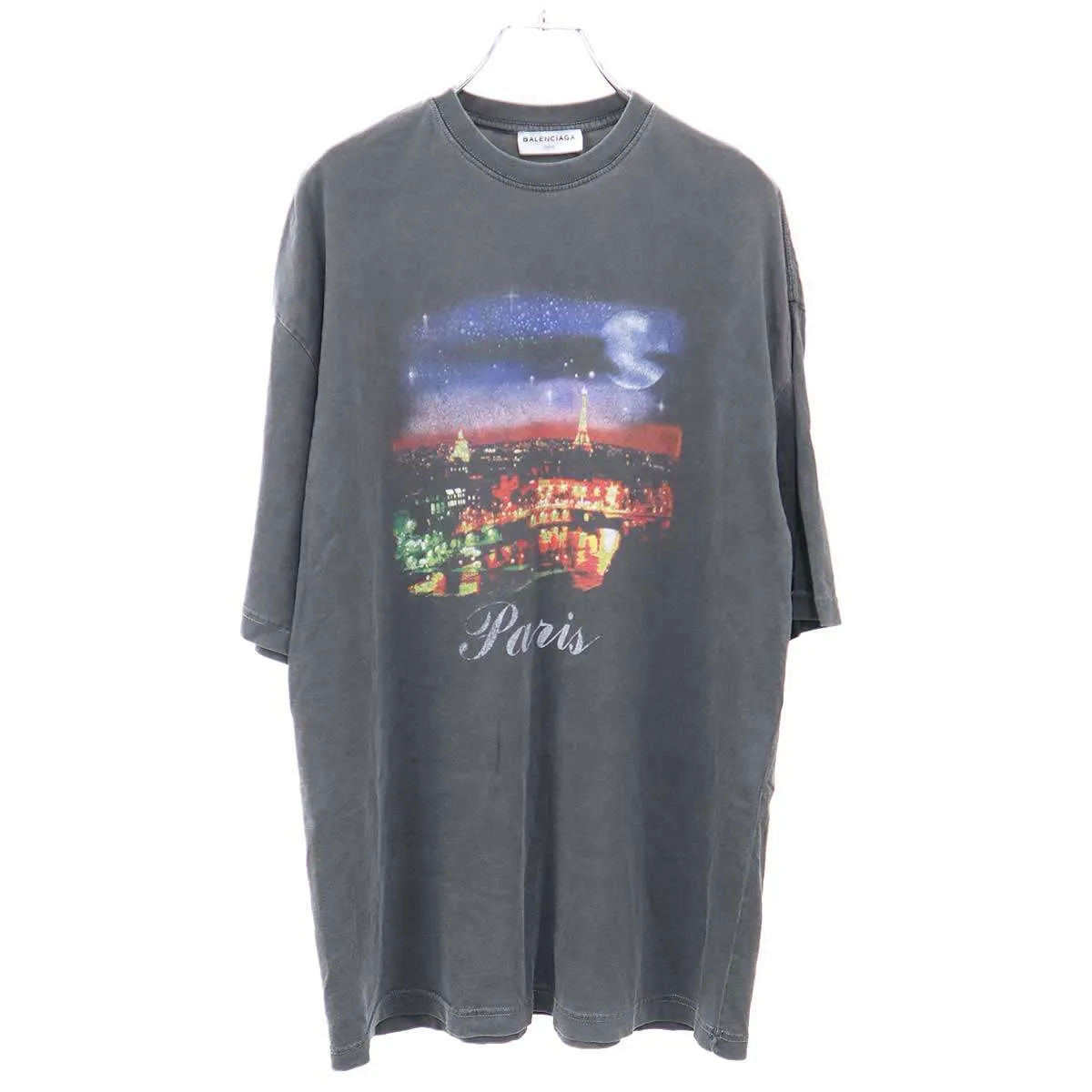 BALENCIAGA バレンシアガ Paris Tee パリプリント ヴィンテージオーバーサイズTシャツ
