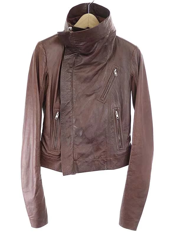Rick Owens リックオウエンス ハイネックレザージャケット