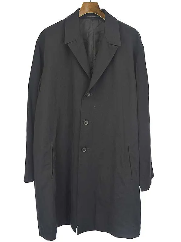 Yohji Yamamoto ヨウジヤマモト プールオム 19SS ウールギャバジンロングジャケット