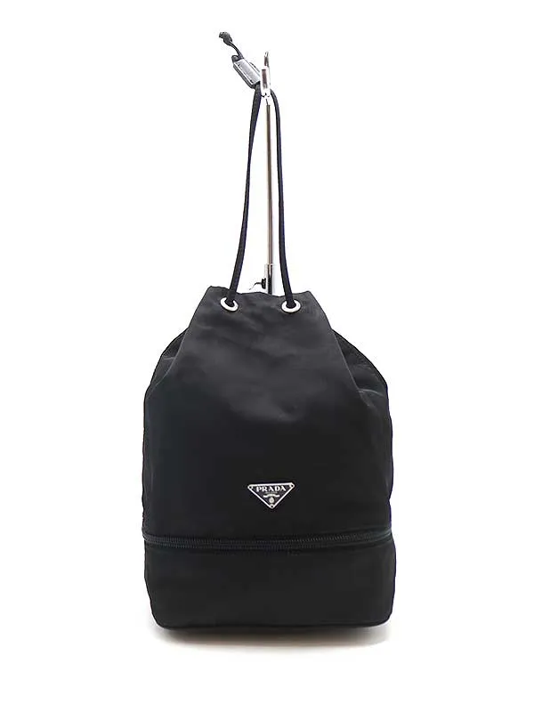 PRADA プラダ トライアングルロゴ ナイロン巾着ポーチ