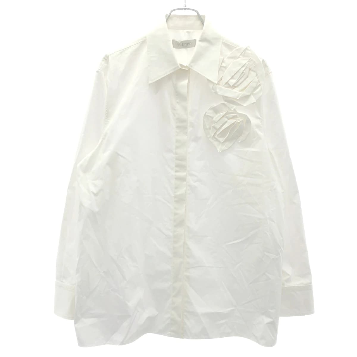 VALENTINO ヴァレンティノ 3Dフラワーデザインシャツ WB3AB2K55A6