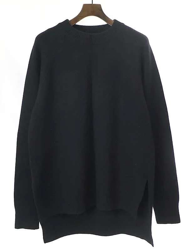JIL SANDER ジルサンダー 20AW ウールロング スリットニットセーター JSMR751001