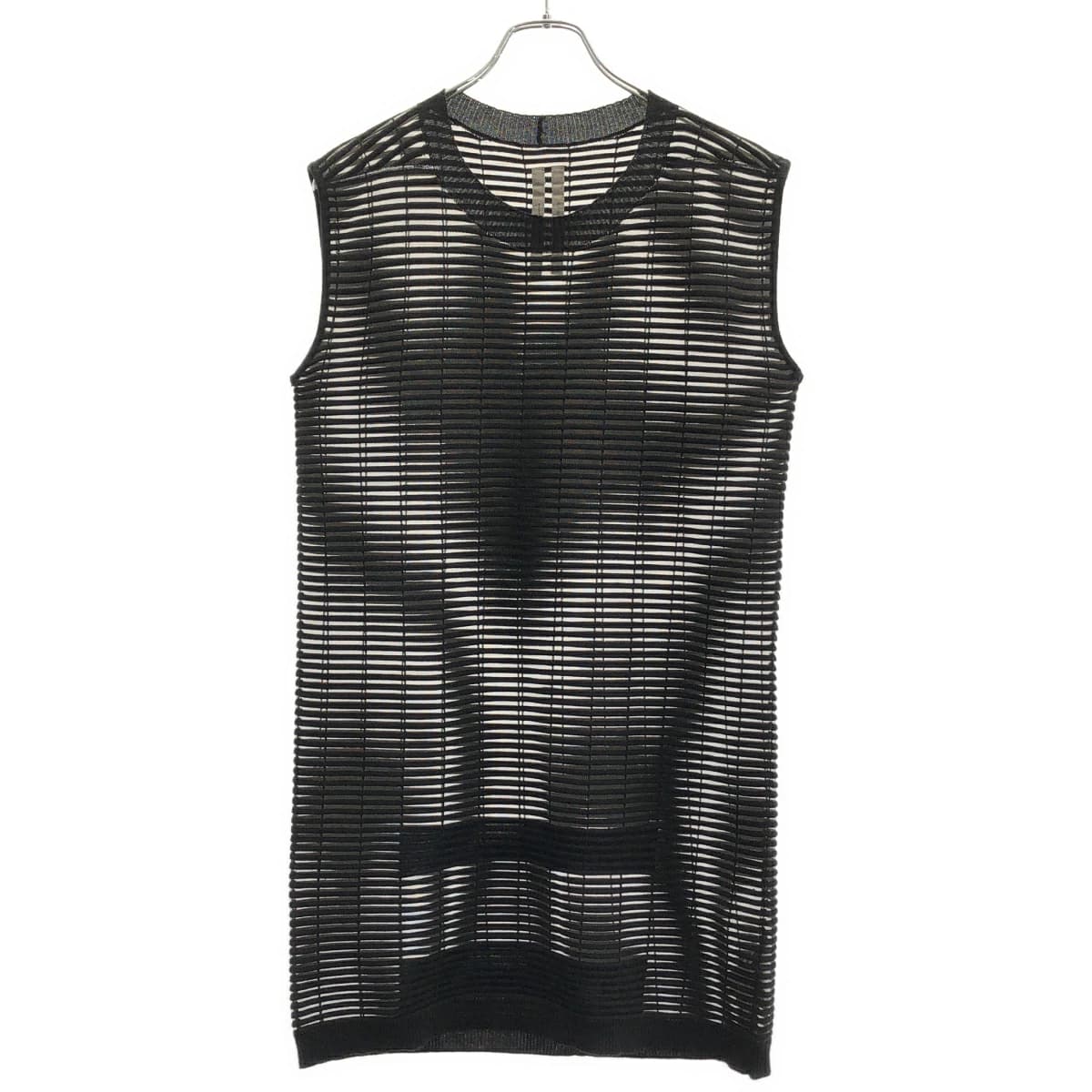 Rick Owens リックオウエンス 15SS ボーダーメッシュノースリーブトップス