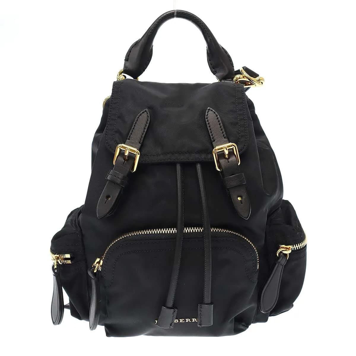 BURBERRY バーバリー レザーコンビナイロンミニバックパック リュック 4075972