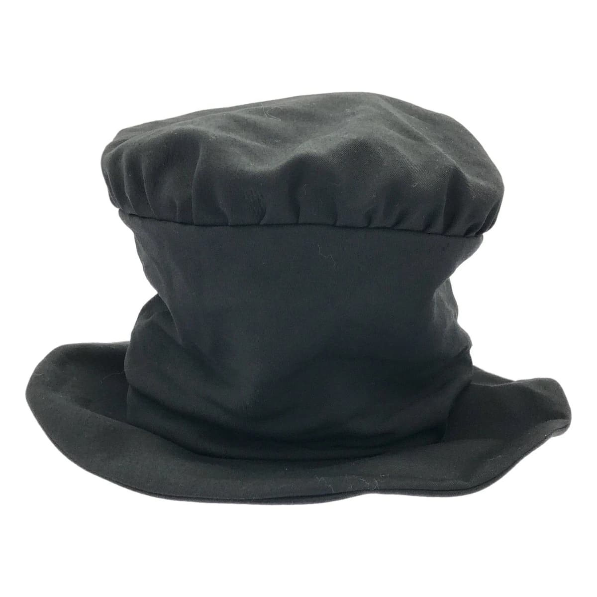 Yohji Yamamoto ヨウジヤマモト プールオム 24SS ウールギャバジンハイクラウンハット HS-H05-100