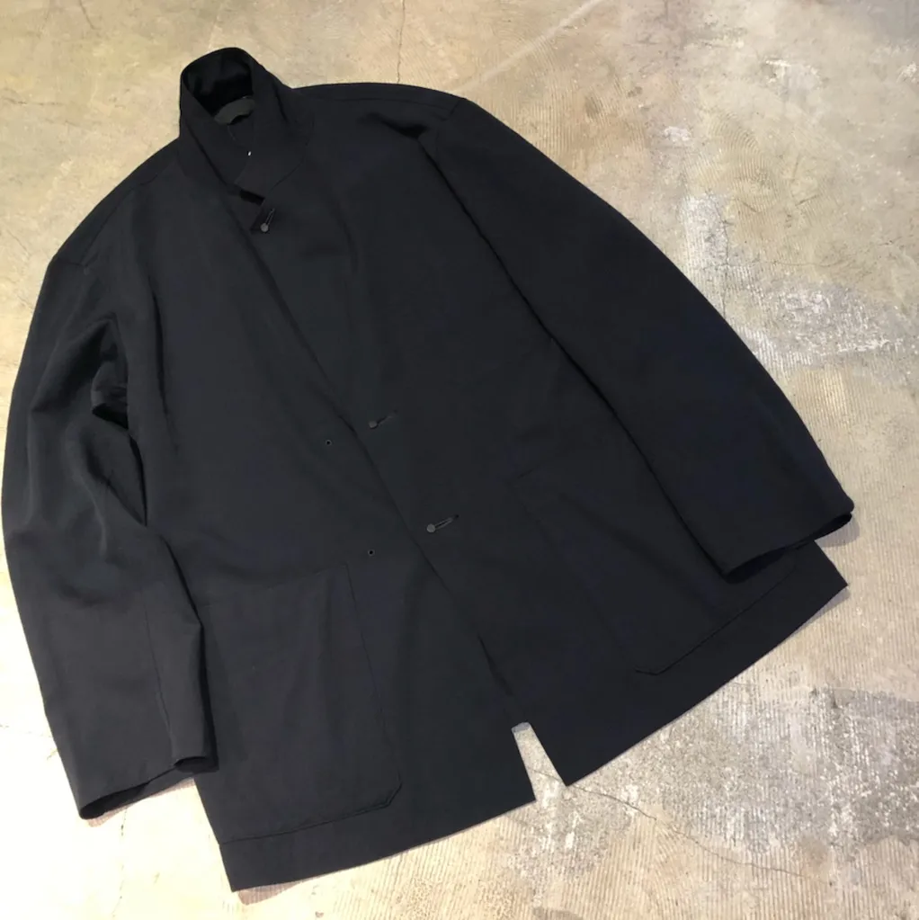 ESSAY ESSAY 18SS J-1 ウールギャバジンドレープジャケット