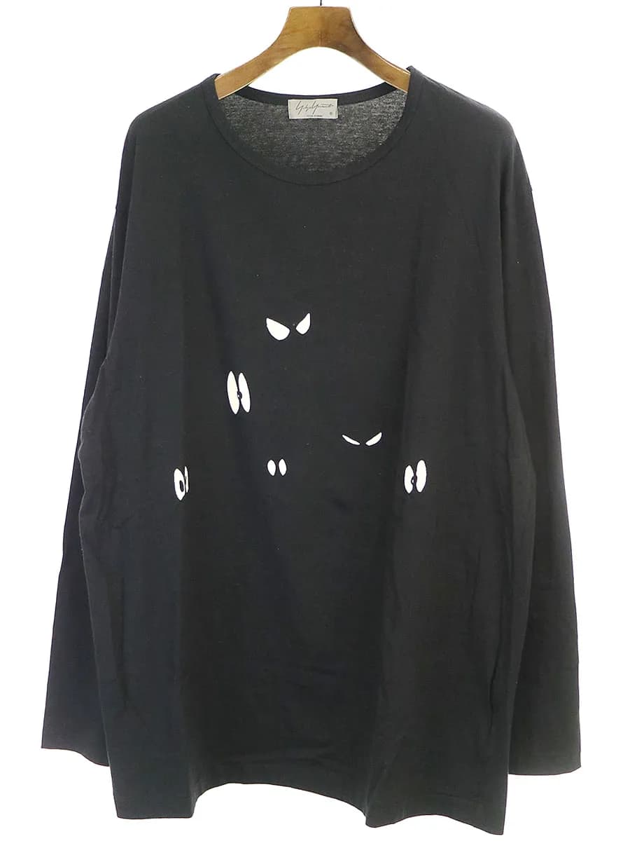 Yohji Yamamoto ヨウジヤマモト プールオム×サイボーグ009 19SS アイプリントロングスリーブカットソー