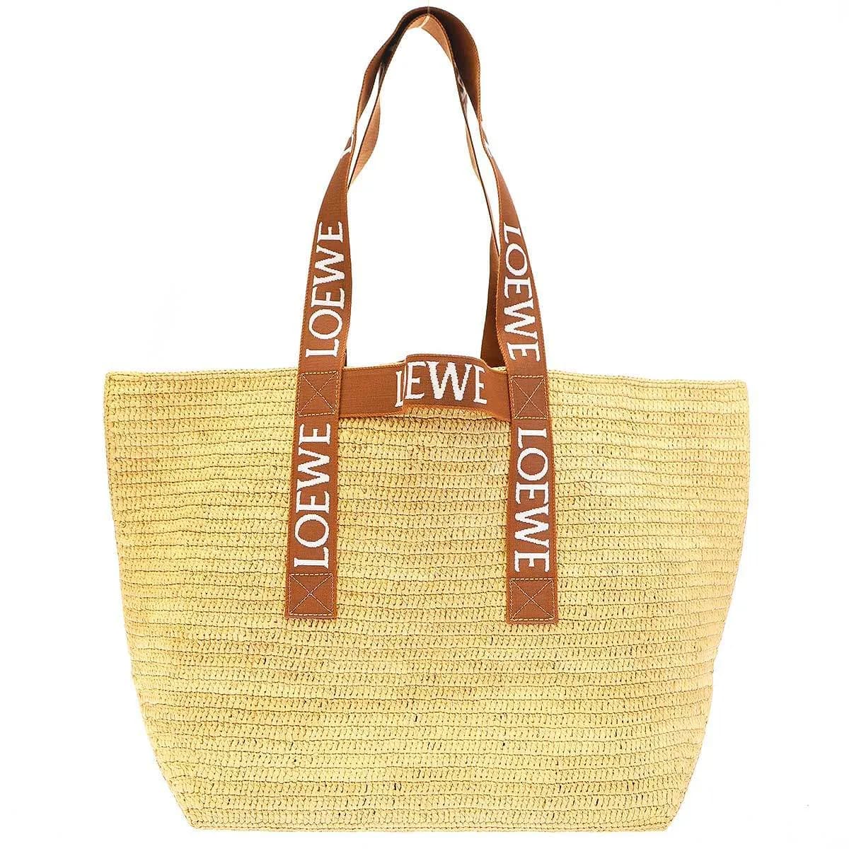 LOEWE ロエベ フォールド ショッパー ラフィアトートバッグ
