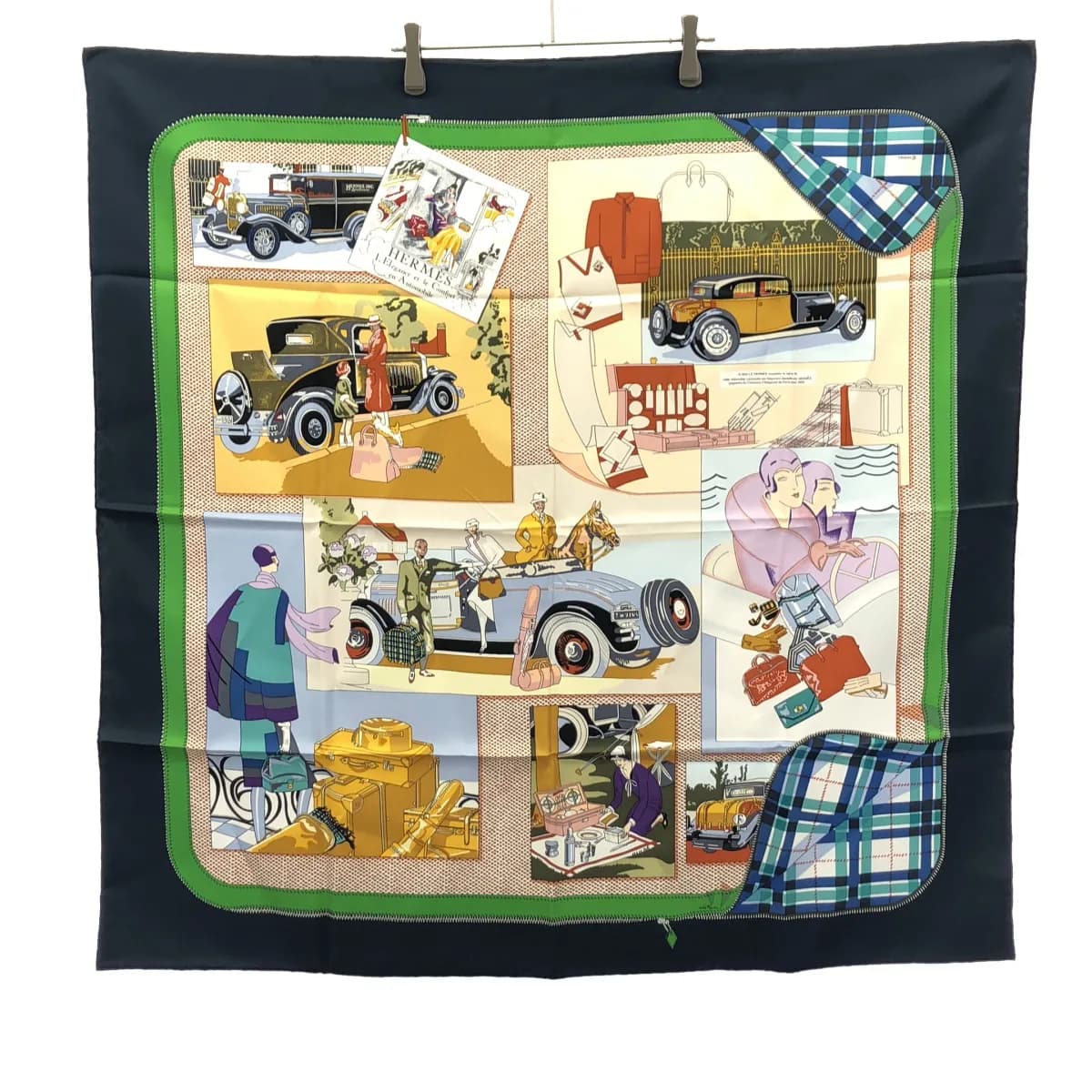 HERMES エルメス カレ90 Confort en Automobile 自動車の快適 スカーフ