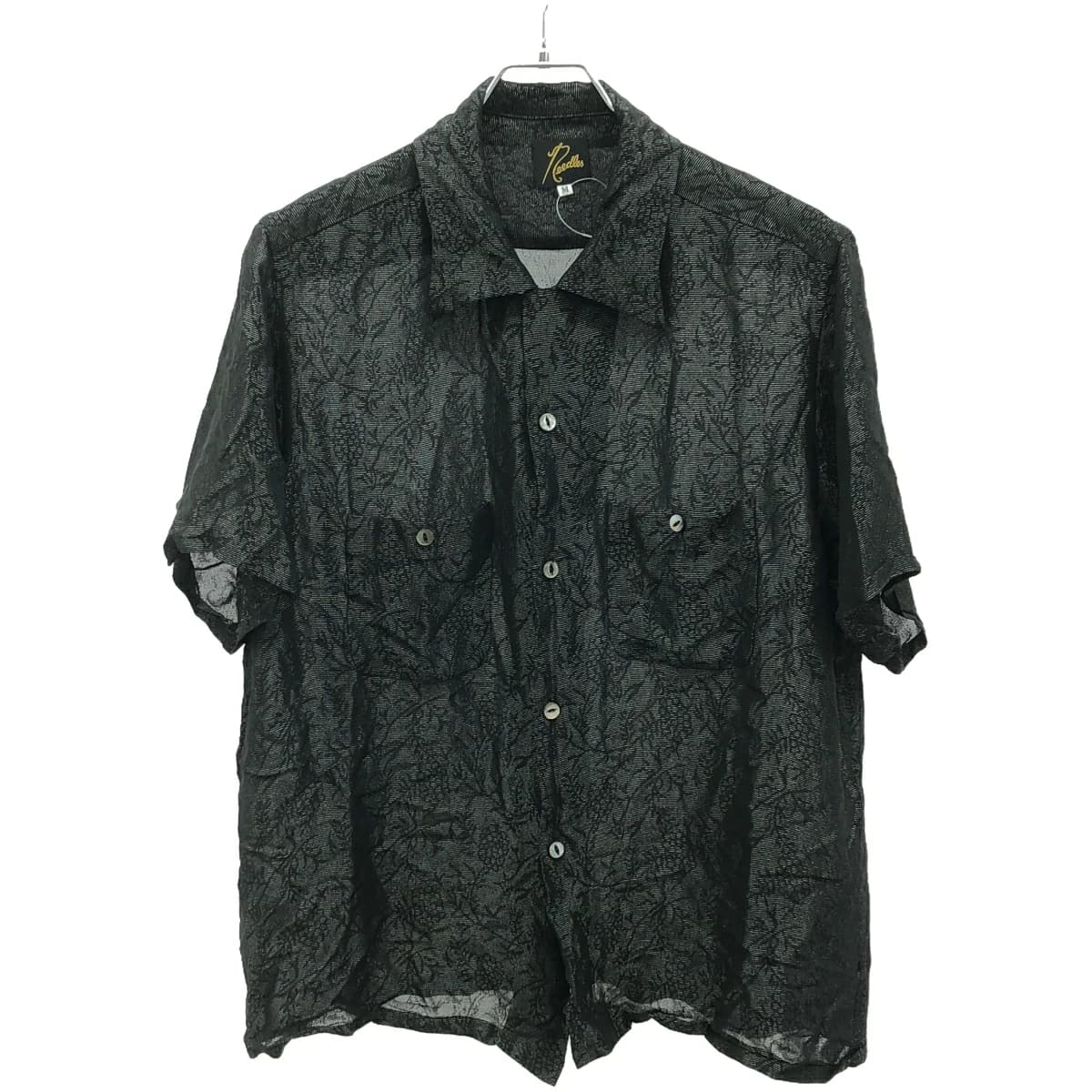 NEEDLES ニードルズ 23SS ONE-UP SHIRT-R CU/PE BOTANICAL LAME JQ ボタニカルラメジャガードシャツ MR113