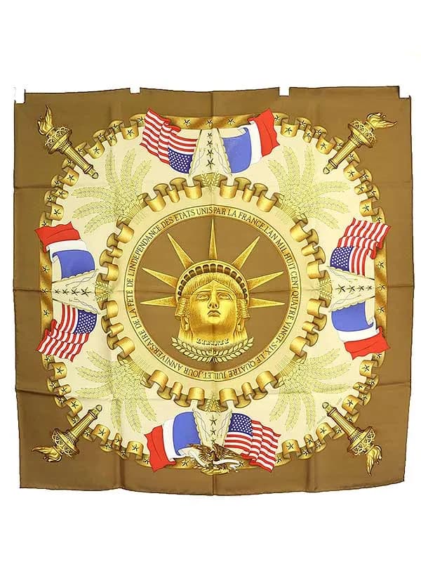 HERMES エルメス LIBERTY カレ90 シルクスカーフ