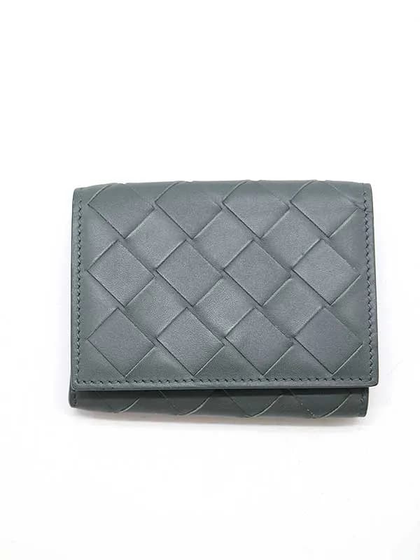 BOTTEGA VENETA ボッテガヴェネタ イントレチャート2つ折りミニウォレット