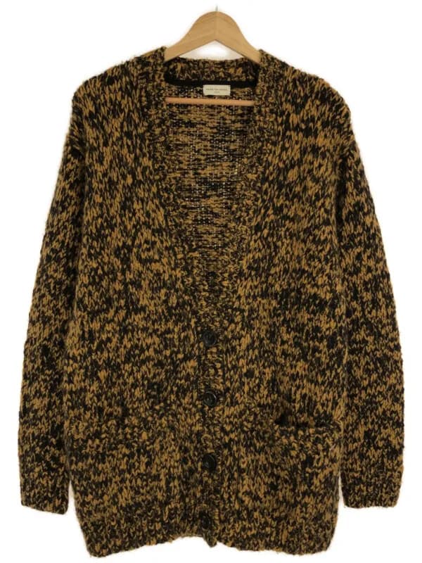 DRIES VAN NOTEN ドリスヴァンノッテン 20AW アルパカ混 オーバーサイズメランジニットカーディガン