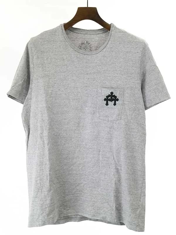 CHROME HEARTS クロムハーツ クロスレザーパッチポケットTシャツ
