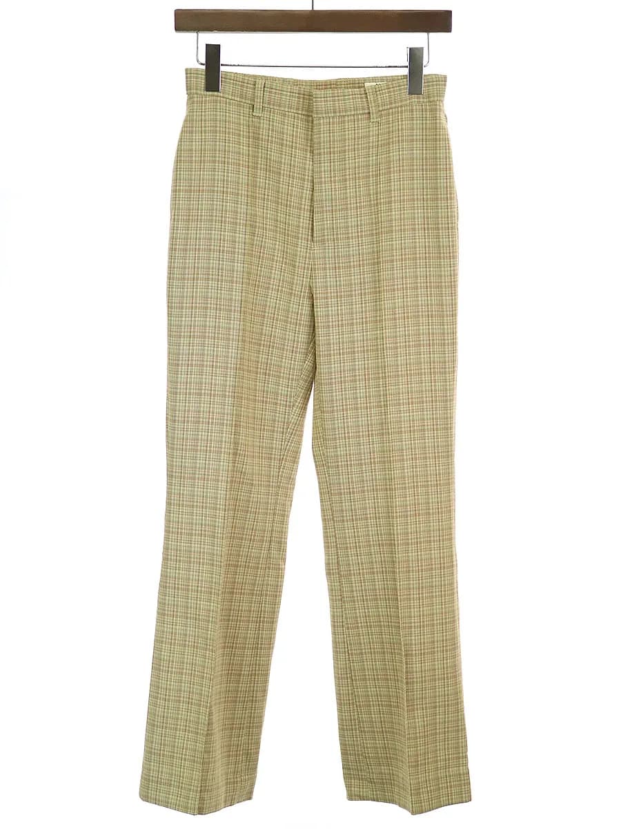 AURALEE オーラリー 20SS HARD TWIST WOOL DOUBLE FACE CHECK SLACKS ハードツイストウールダブルフェイスチェックスラックスパンツ