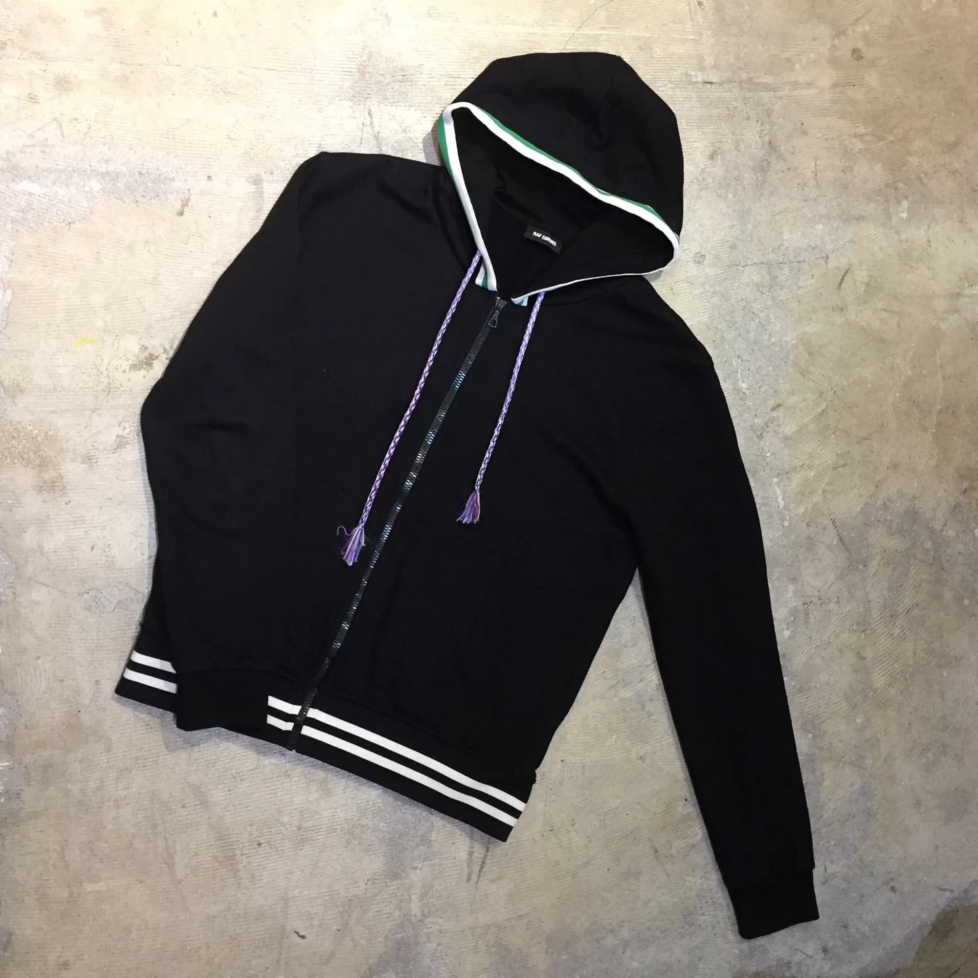 RAF SIMONS RAF SIMONS 16AW ボーダートリム パーカー