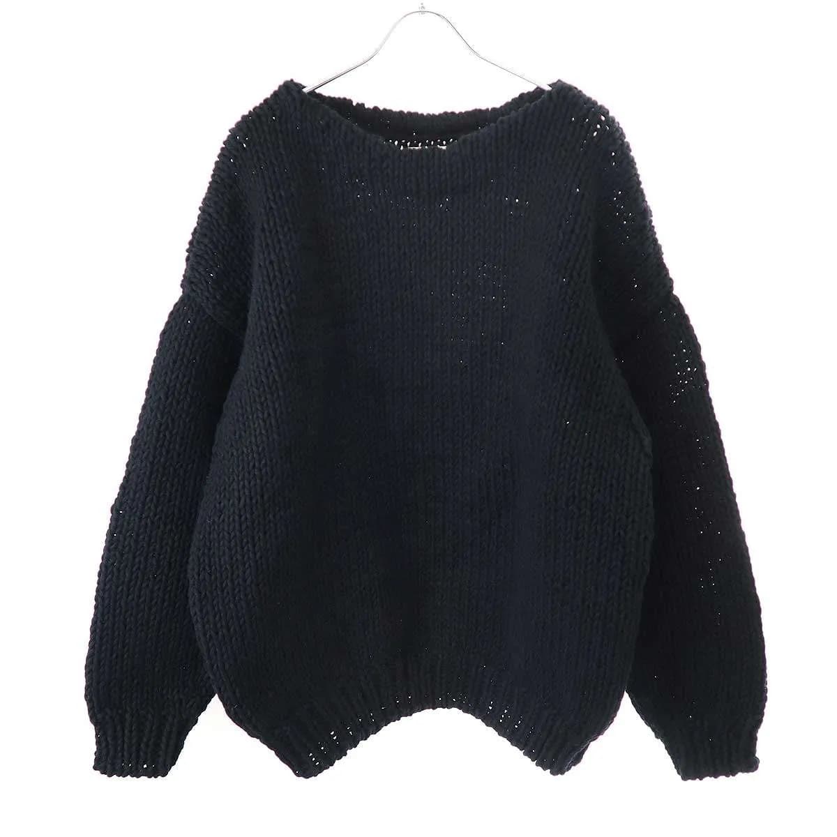 visvim ビズビム 22AW AMPLUS BOATNECK HAND KNIT アンプラスボートネックハンドニットセーター 0122205012002
