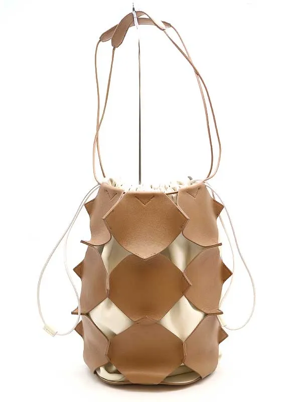 JIL SANDER ジルサンダー PUZZLE ドローストリングレザーバケットバッグ