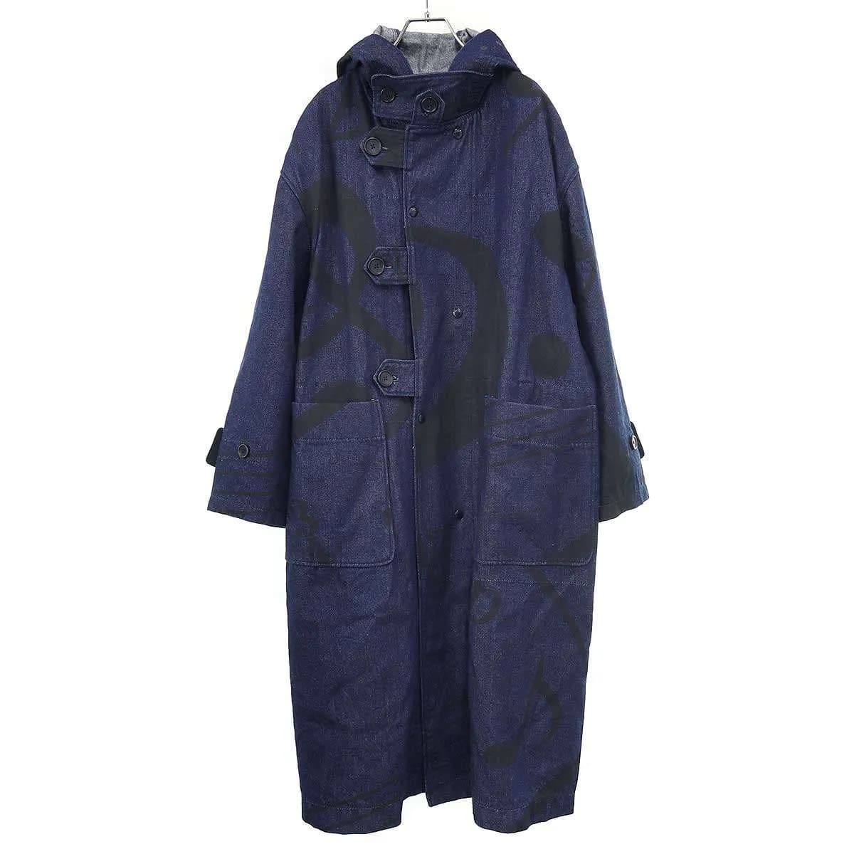 Engineered Garments エンジニアドガーメンツ 25AW Music Note Print Denim Coat ミュージックノートプリントデニムコート