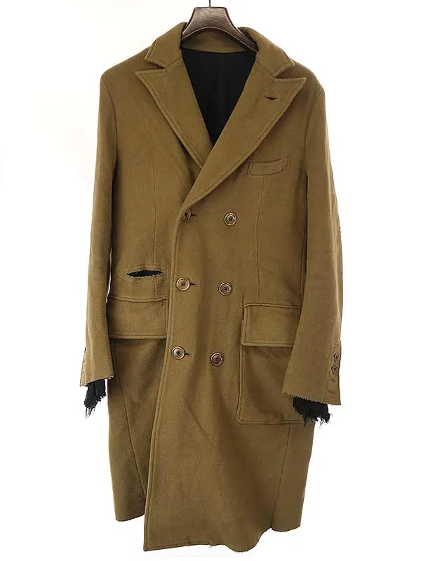 TAKAHIROMIYASHITA The SoloIst. タカヒロミヤシタ ザ ソロイスト 13AW semi chesterfield coat レイヤードダブルチェスターコート