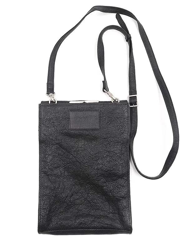 Yohji Yamamoto ヨウジヤマモトプールオム 19SS レザーショルダーバッグ