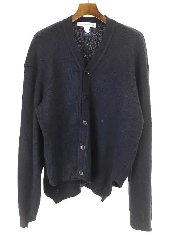 COMME des GARCONS コムデギャルソンシャツ アシンメトリーニットカーディガン